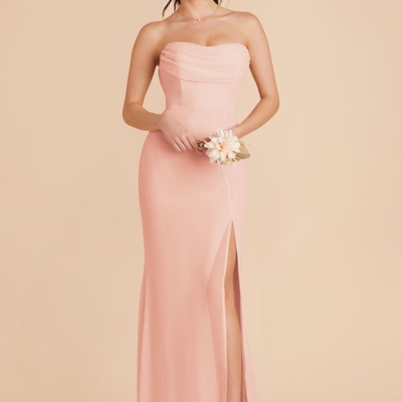 Birdy Grey Mira Convertible Dress in Chiffon Blush Pink - Picture 4 of 7